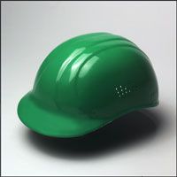 Bump Cap, Green, 4 point suspension - Bump Caps